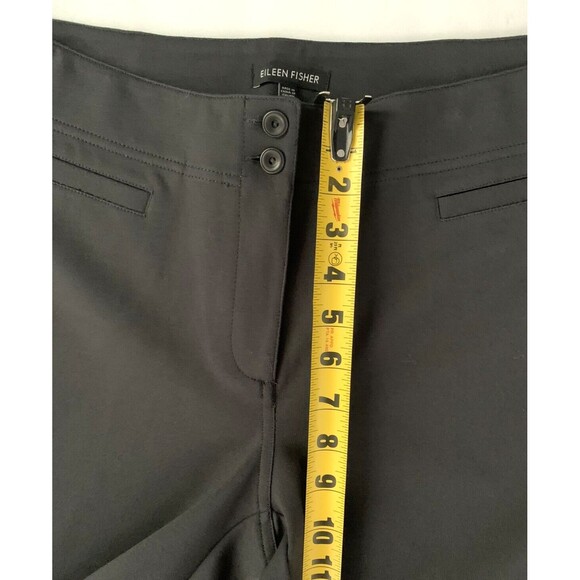 Eileen Fisher Bootcut Pants Sz Small Trousers Viscose Blend Grey Black Lot of 2 - Picture 4 of 8